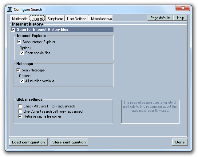 Porn scan configuration Step 2